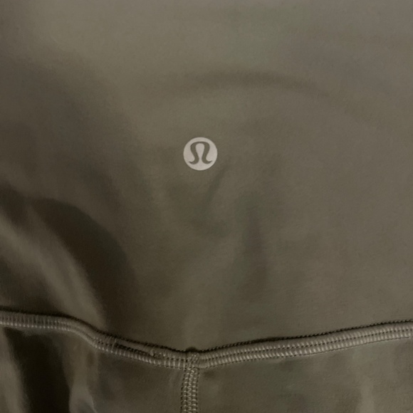 Lululemon Wunder High Rise Tight Leggings Dark Olive Green Size 16 - Picture 2 of 7
